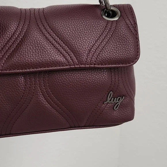 Burgundy Lug Mini Cadence Bag - Picture 2 of 3